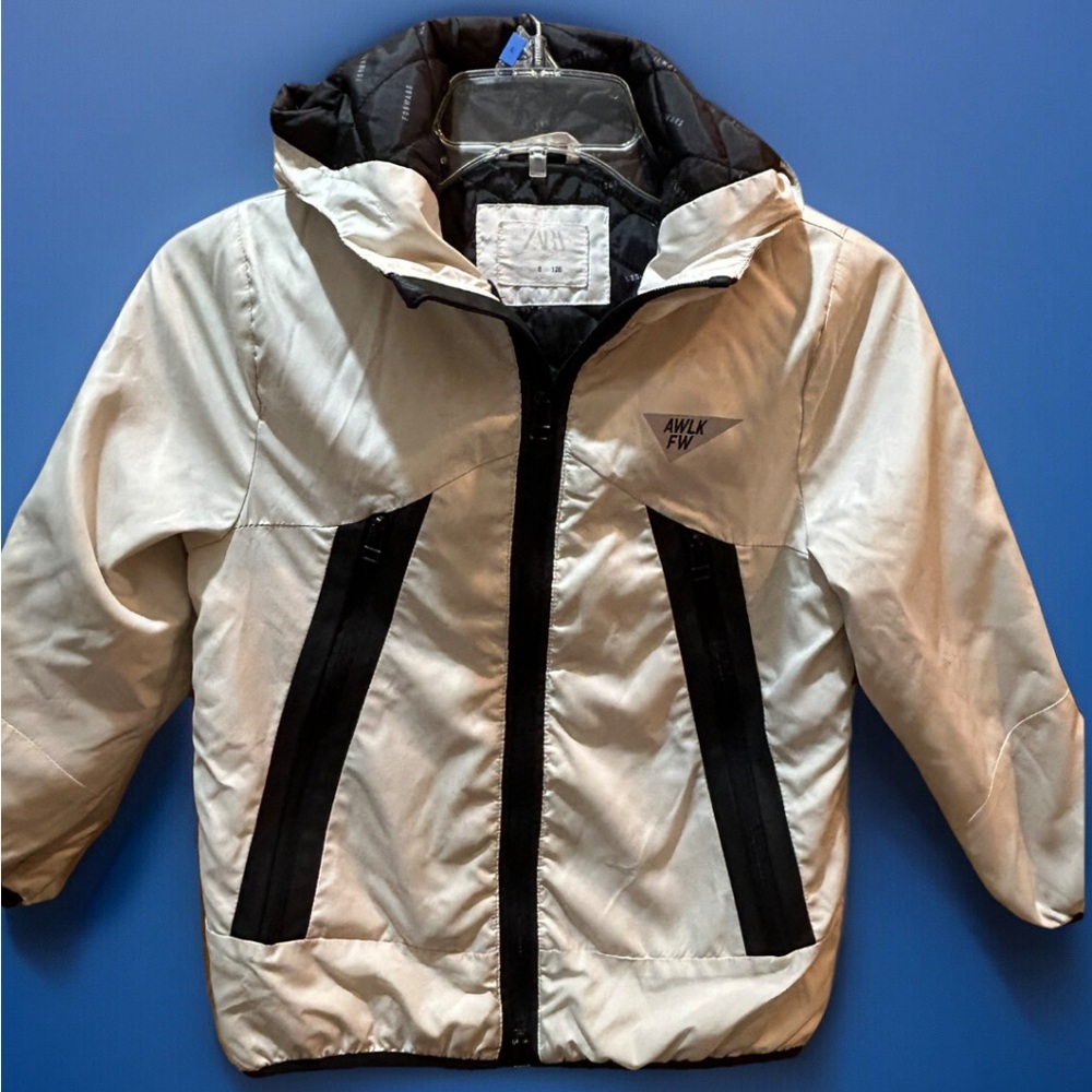 Zara Kids White and Black Jacket